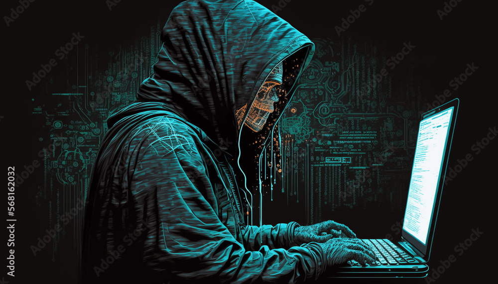 the person in a laptop - hacker the person in a laptop - hacker