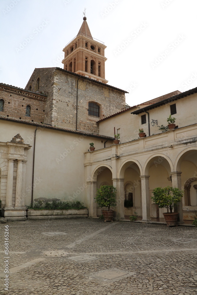 Basilica of San Lorenzo Martire in Tivoli, Lazio Italy