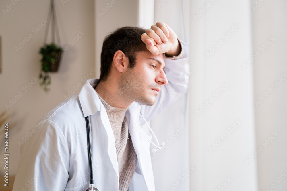 Serious doctor has lost a patient