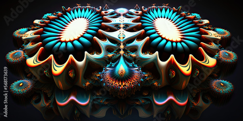 Wallpaper Mural Psychedelic Pattern, Generative AI Torontodigital.ca