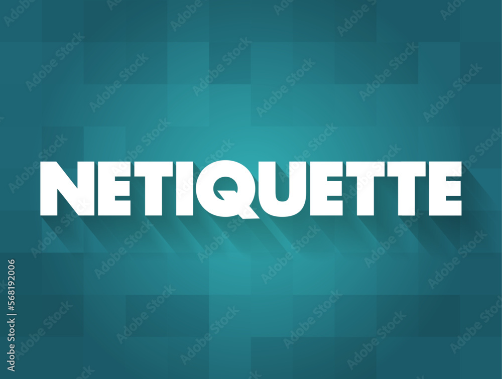 Netiquette Contract Netiquette is a set of rules that encourages appropriate and courteous ...