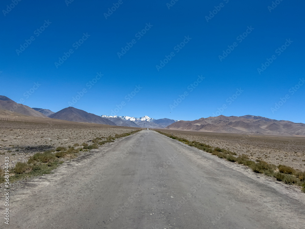 A long way and behind Pamir mountains. A long way and behind Pamir mountains.