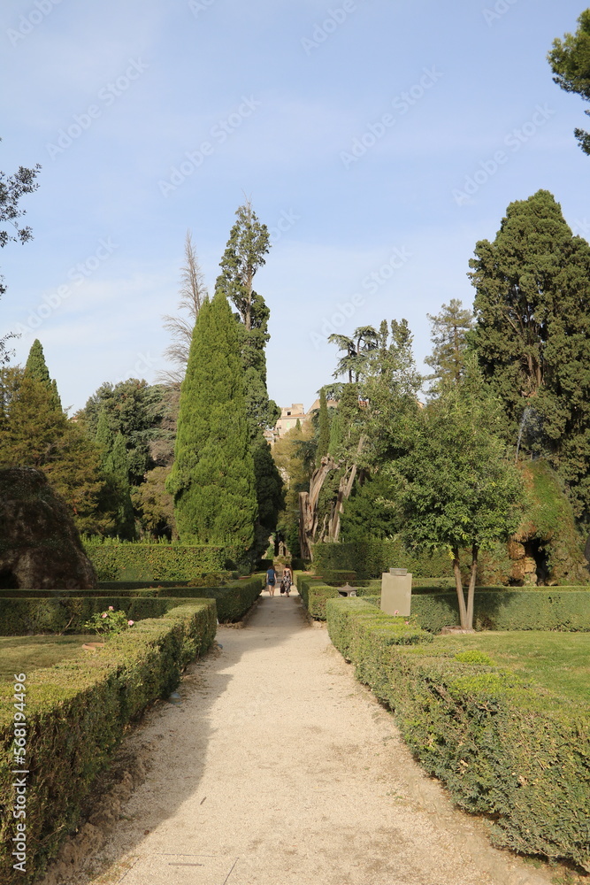 Park Villa d'Este in Tivoli, Lazio Italy