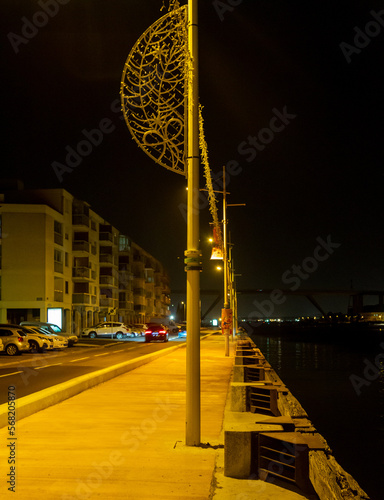 Docks of Martigues by night, Provence, France.