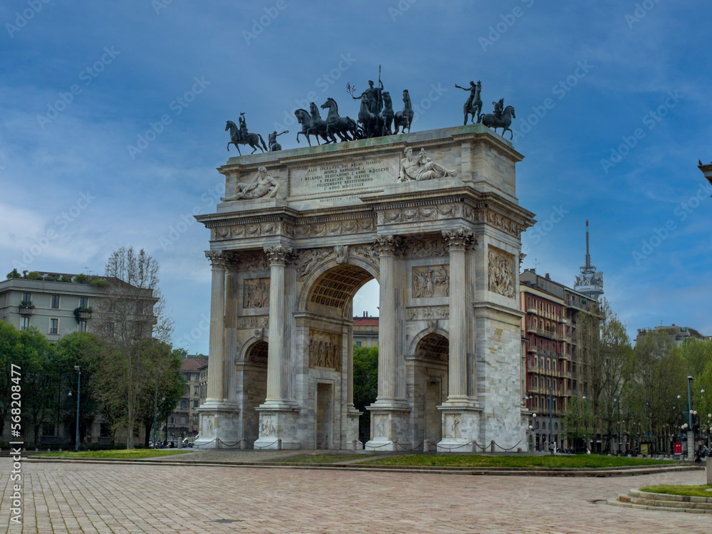 Arco della Pace di Milano - obrazy, fototapety, plakaty 