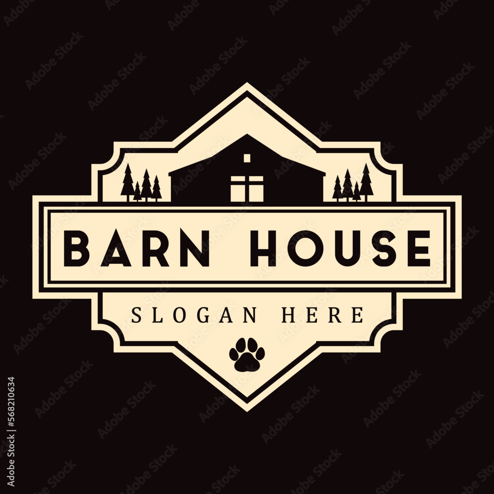 Fototapeta premium Barn House logo - vector concept.