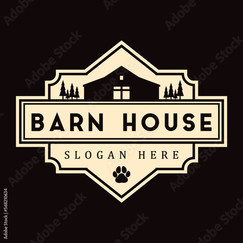 Barn House logo - vector concept.