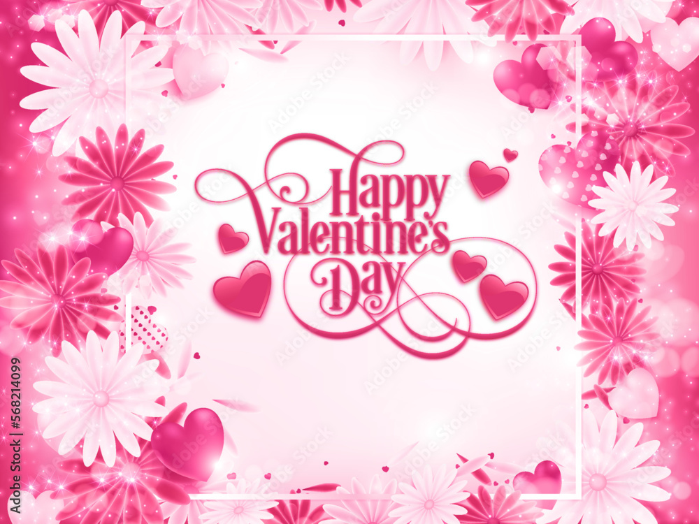 Free vector gradient valentine's day background with red hearts