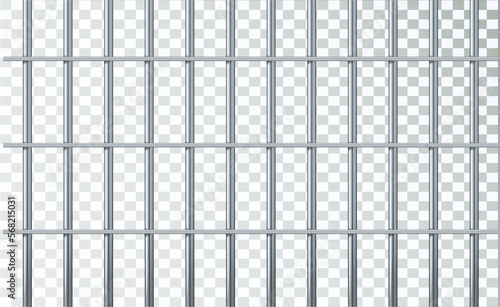 prison metal bars . Iron jail cage. Prison fence jail. Template design for criminal or sentence. Vector illustration