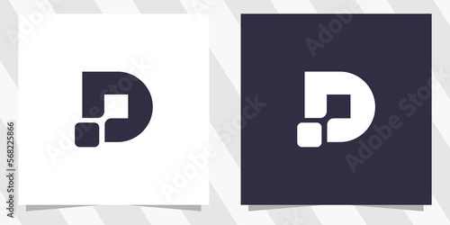 letter d logo design vector