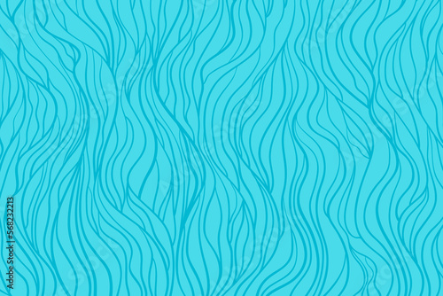 Abstract wavy background. Hand drawn colorful waves. Stripe texture with many lines. Waved pattern. Colored illustration for banners, flyers or posters