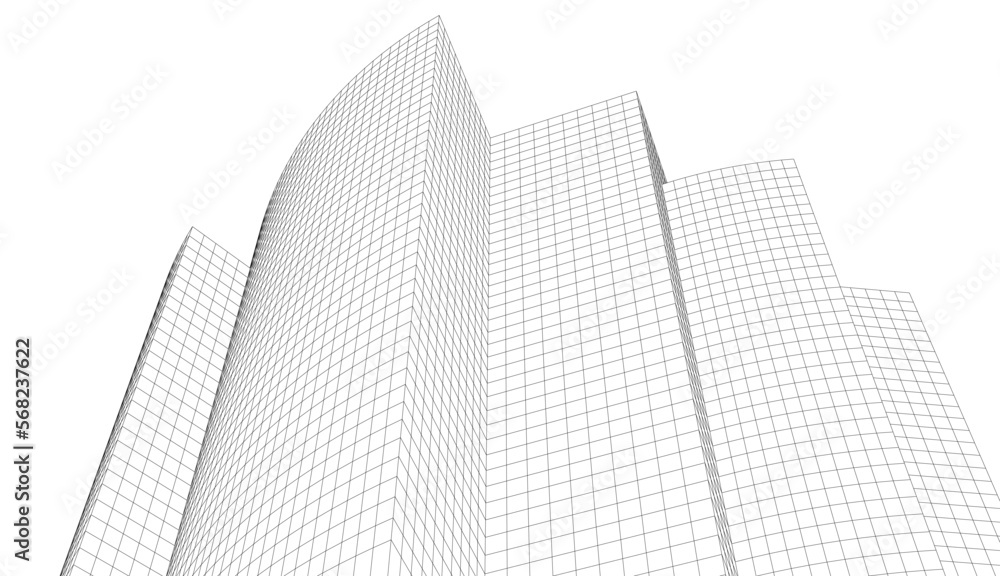 Abstract architecture 3d illustration Abstract architecture 3d illustration