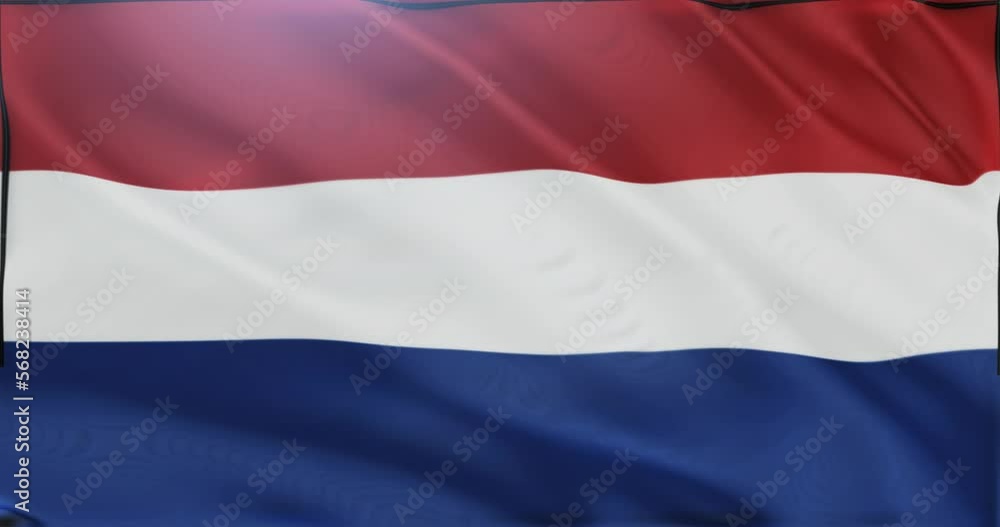 background animation of the netherland country flag fluttering background animation of the netherland country flag fluttering