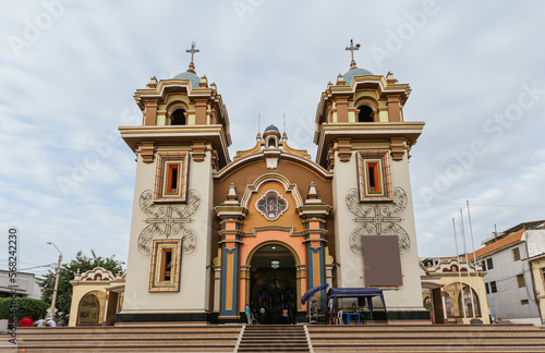 Main church of the city of Tumbes, in the north of Peru.
