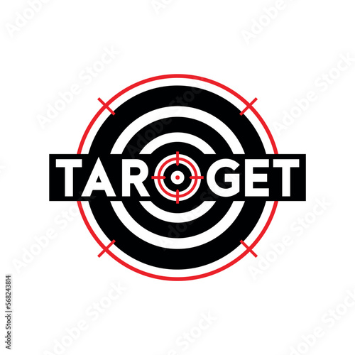 Target logo vector - focus concept.