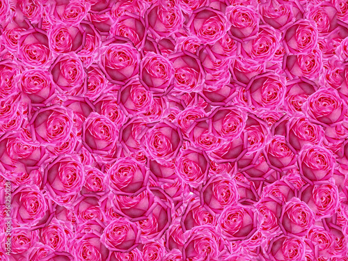 Seamless pink rose bed pattern design. fashion, interior, wrapping, wall arts, fabric, packaging, web, banner