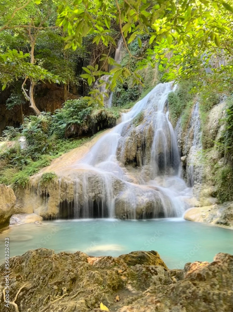 Naklejka premium waterfall in the forest