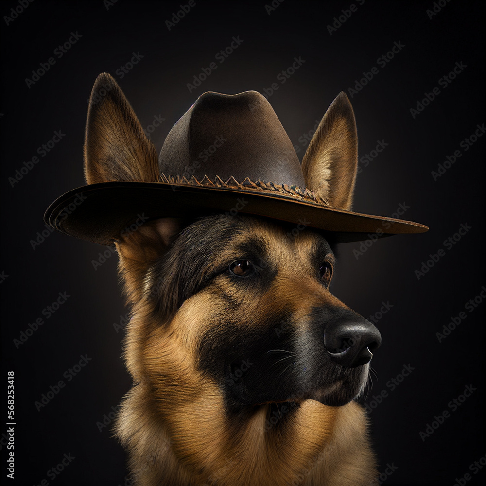 German sales shepherd hat