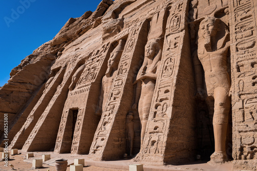 Temple of Nerfertari at Abu Simbel, Egypt. photo