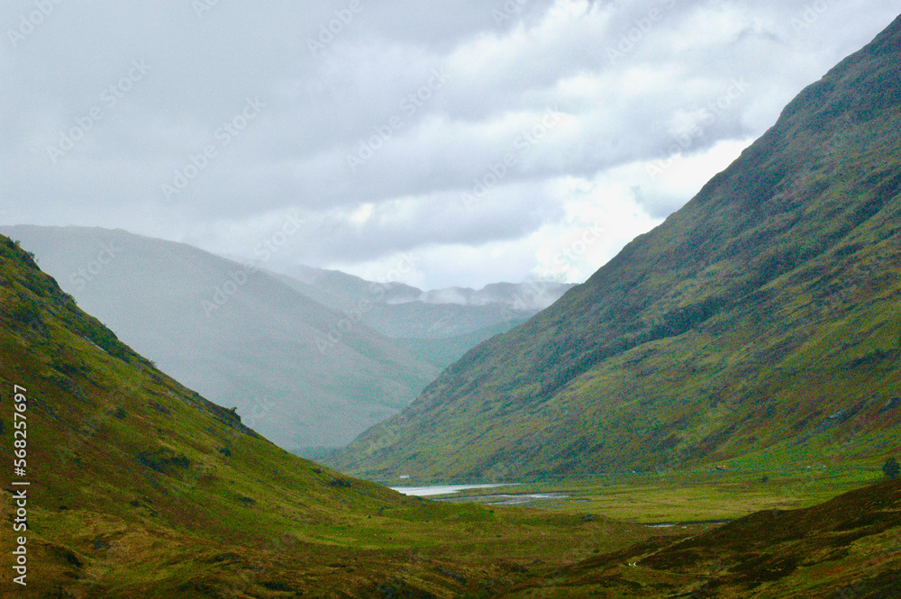 Isolated valley in the highlands 