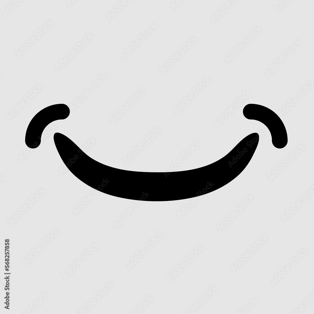 Smile flat vector icon. trendy style illustration on white background..eps Smile flat vector icon. trendy style illustration on white background..eps