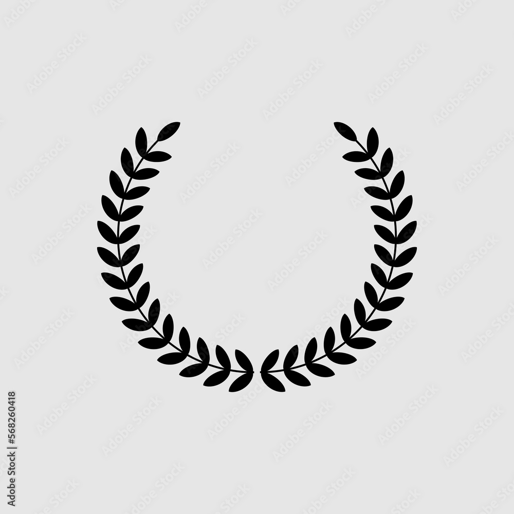 Laurel wreath Icon Vector. trendy style illustration on white background Laurel wreath Icon Vector. trendy style illustration on white background