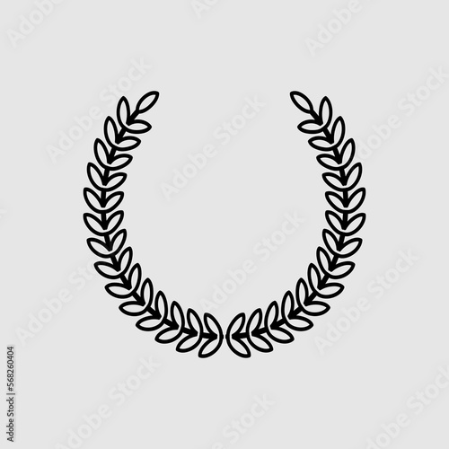 Laurel wreath Icon Vector. trendy style illustration on white background