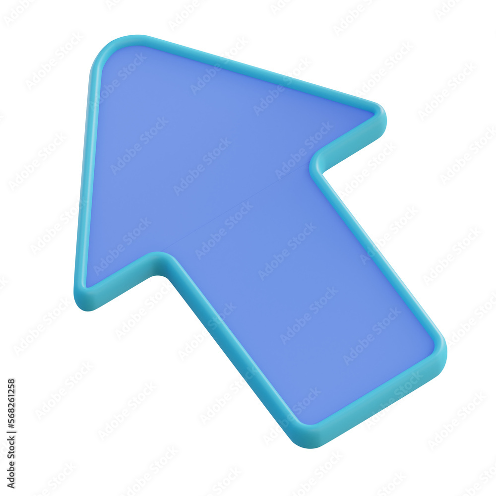 3D illustration cursors 3D illustration cursors