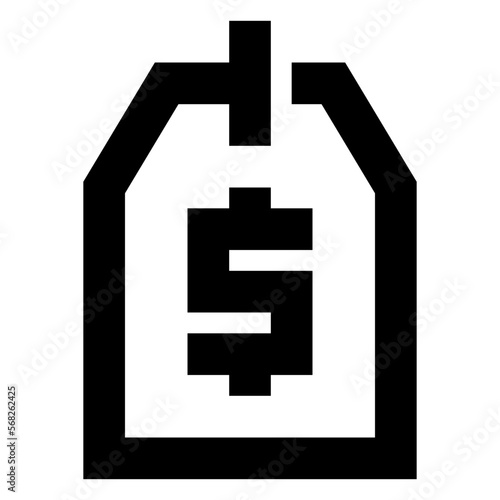 price tag line icon