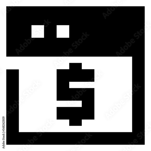 monetize website glyph icon