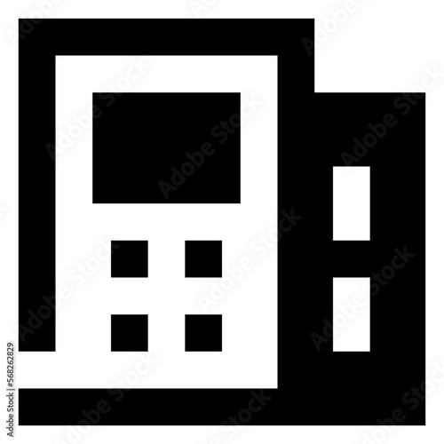 payment machine glyph icon