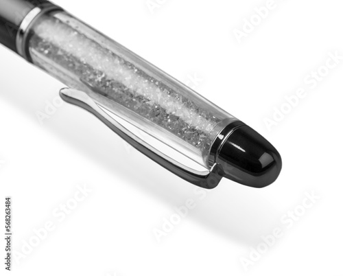 A modern black glass pen