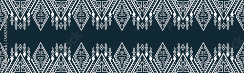 seamless pattern abstract ethnic geometric embroidery design repeating background texture in black and white.wallpaper and clothing. EP.16