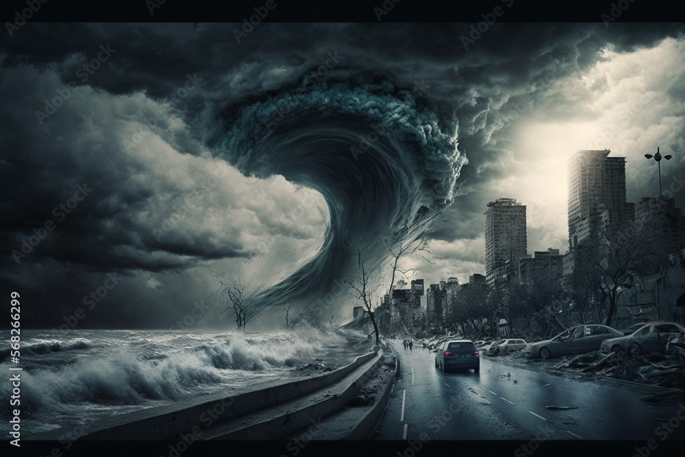 Natur Katastrophen, wenn die erde zurück schlägt erstellt mit