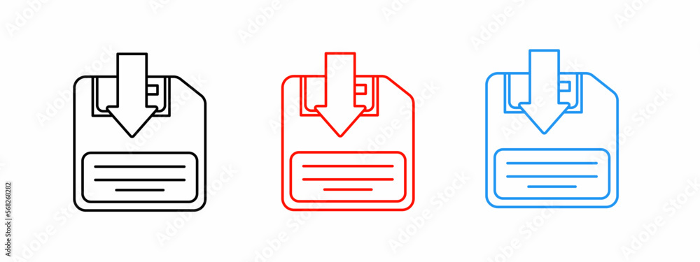 Save icon template set. Stock vector illustration. Save icon template set. Stock vector illustration.