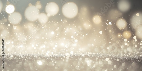 Sparkle snow snowflake winter wonderland background. Christmas lights. Water droplets. Shiny shimmer unfocused bokeh closeup design wallpaper.