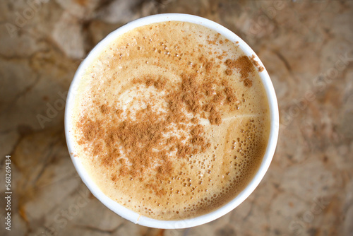  cinnamon spice on delicious hot latte beverage coffee world