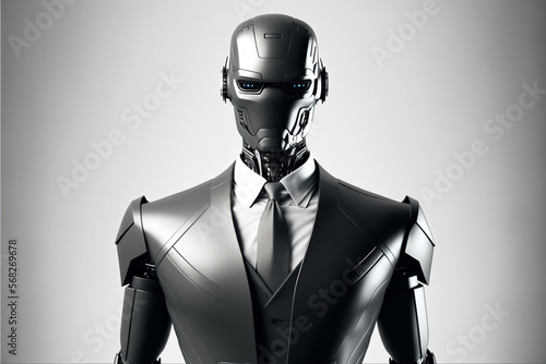 humanoid bot character, AI generate