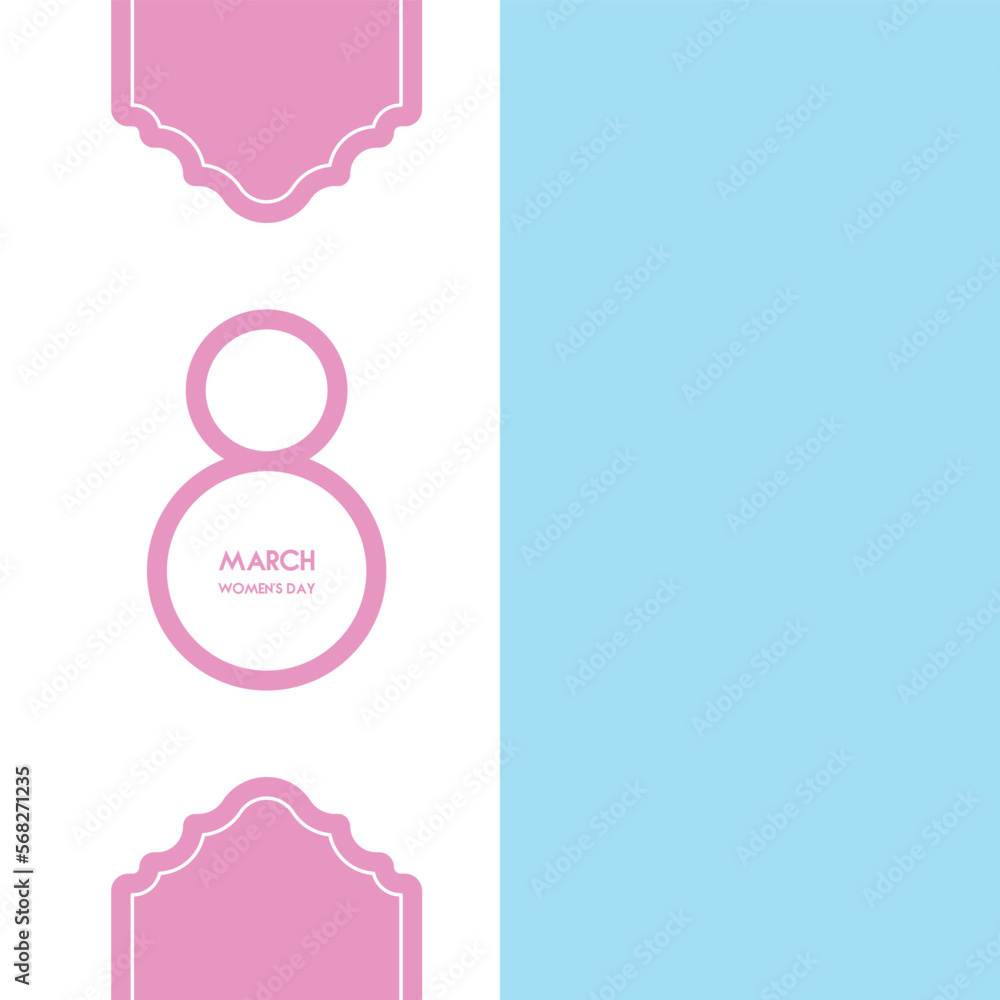 Happy womens day background illustration vector