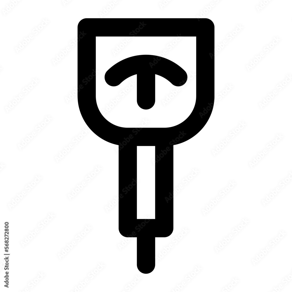 Isolated ph mater in outline icon on white background. Moisture, measurement Isolated ph mater in outline icon on white background. Moisture, measurement