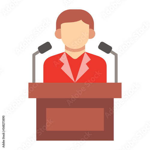 Politician Flat Icon