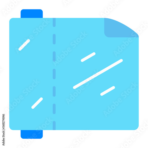 Plastic Wrap Flat Icon