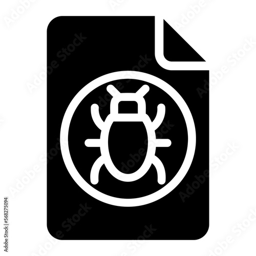 infected glyph icon