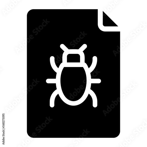 infected glyph icon