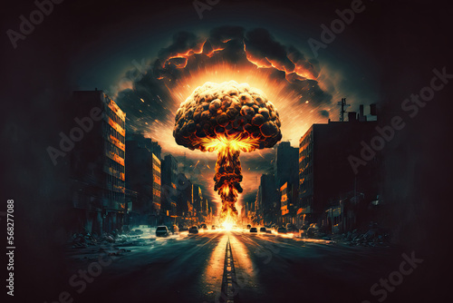 Fotografia, Obraz Concept of an apocalyptic nuclear war