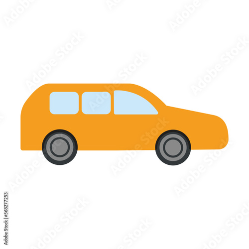 car transportation icon color vector illustration design logo template flat style trendy collection