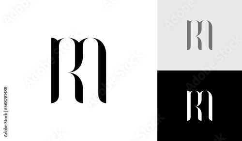 Letter RM initial monogram logo design vector