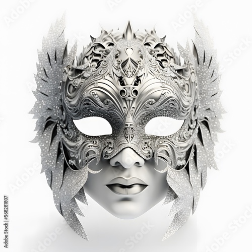 carnival mask created using Generative AI Technology