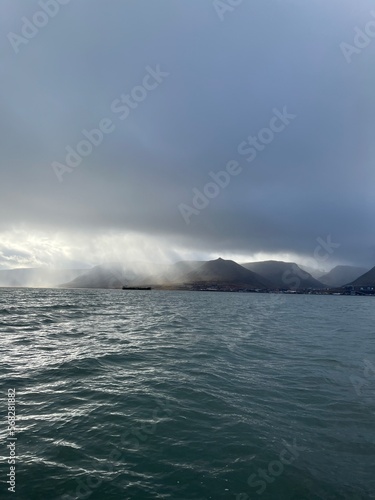 storm over the sea