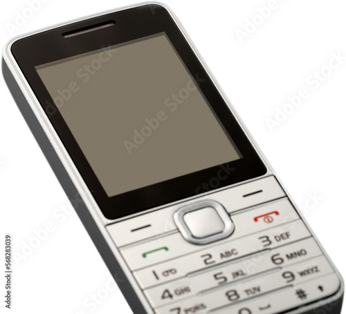 Cell phone with a keypad